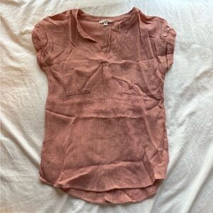 Mine Blush Pink Cap Sleeve Blouse